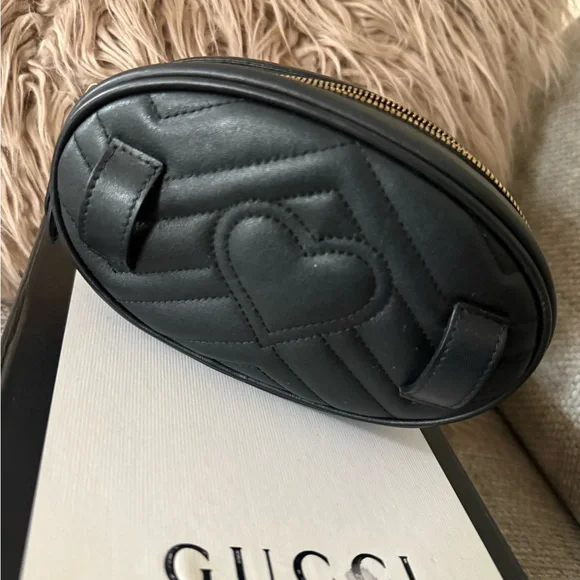 Gucci Black Quilted Leather bum bag. Only - Picture 11 of 11